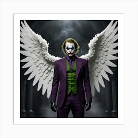 Joker With Wings 2 Art Print