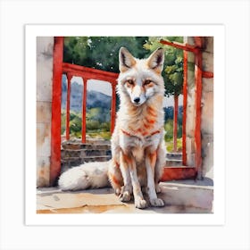 The Tarot Fox Art Print