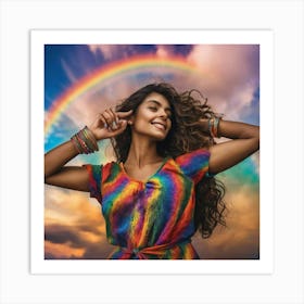 Rainbow Girl Art Print