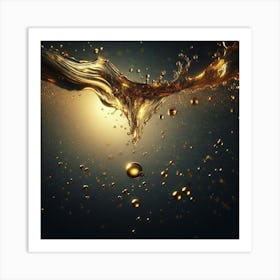 Water Splash 12 Art Print