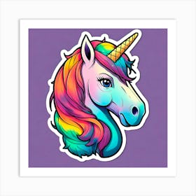 Unicorn Head Art Print