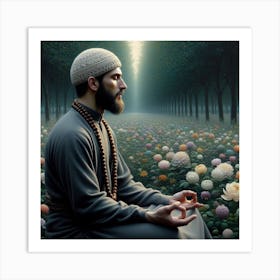 Buddha In The Forest 7 Art Print