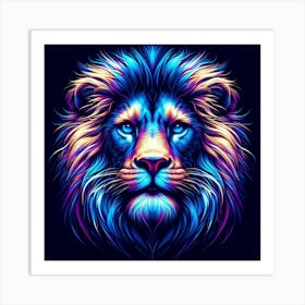 Lion Head Art Print