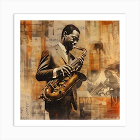 Saxophone Player 36 Art Print