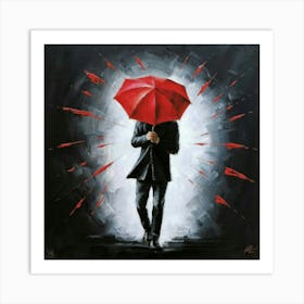 Red Umbrella 1 Art Print