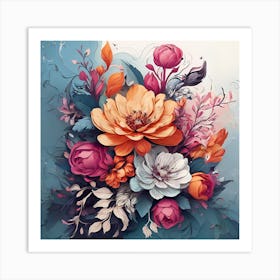 Flowers Canvas Print Art Print