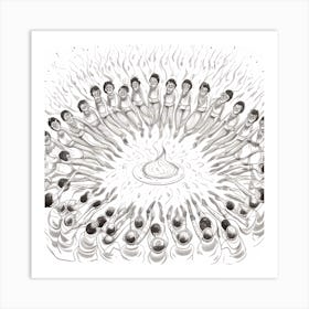 Circle Of Fire Art Print