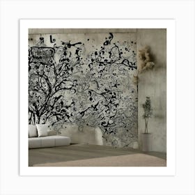 Abstract Tree Wall Mural Art Print