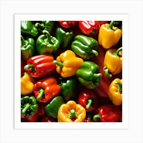 Colorful Peppers 51 Art Print