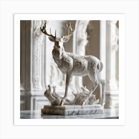 Ghazala marble statue Art Print