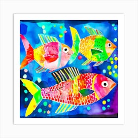 Colorful Fish Art Print