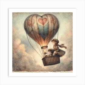 Love In The Sky Art Print