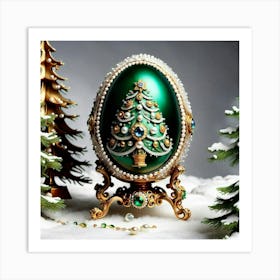 Christmas Egg Art Print