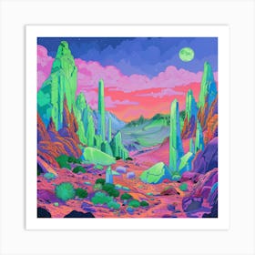 'Alien Landscape' 1 Art Print