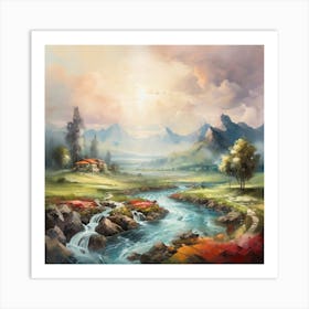 Landscape Painting Art Print