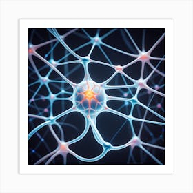 Neuron - 3d Illustration 1 Art Print