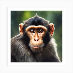 Chimpanzee Portrait 21 Art Print