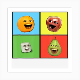 Annoying Orange Characters Art Print