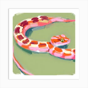 Red Tailed Boa Snake 03 Art Print