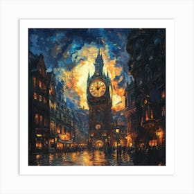 Big Ben At Night Art Art Print