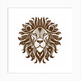 Lion Head 5 Art Print