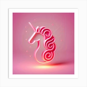 Unicorn - Unicorn Stock Videos & Royalty-Free Footage Art Print