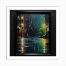 Rainy Night Art Print