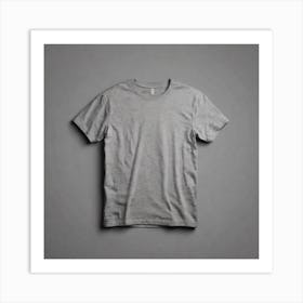 Grey T - Shirt 1 Art Print