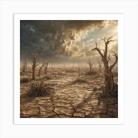 Dry Landscape 5 Art Print