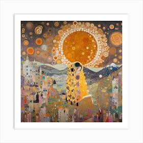 Kiss By Gustav Klimt Art Print