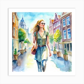 Lost in Amsterdam Art Print