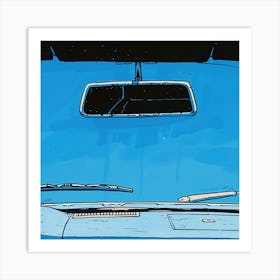 Blue Car Art Print