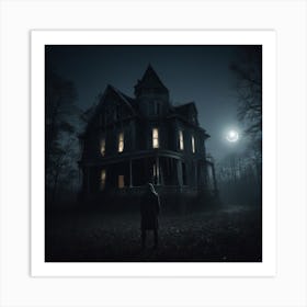 A Creepy House 1 Art Print