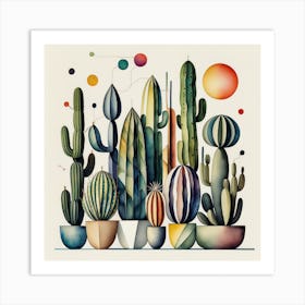 Cactus Garden Art Print