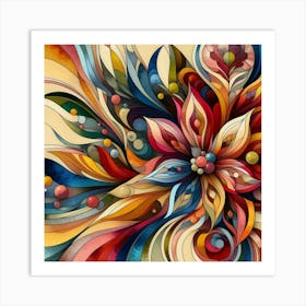 Abstract Flower 2 Art Print