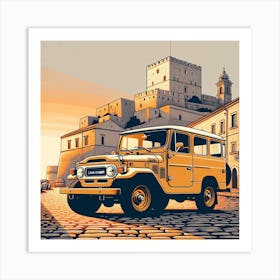 Toyota Land Cruiser Art Print