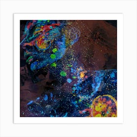 Galaxy Woman Art Print (1) Art Print