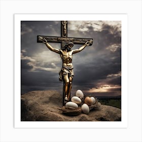 Easter Crucifixion Art Print