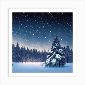 Winter Landscape 1 Art Print