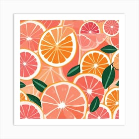 Oranges And Grapefruits 3 Art Print