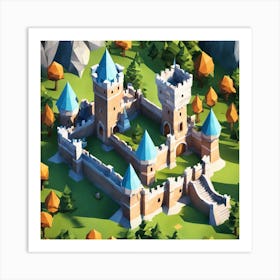 Castle In The Forest 8 Art Print