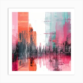 Abstract Cityscape 14 Art Print