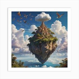 Island In The Sky 4 Art Print