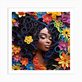 Quilling Art 1 Art Print