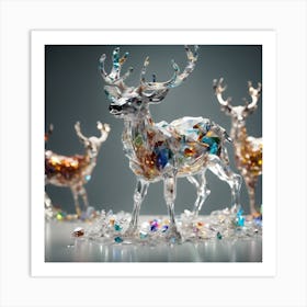 Deer Stock Videos & Royalty-Free Footage Art Print