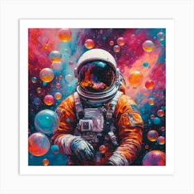 Bubbles In Space Art Print