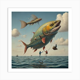 'Fly Fishing' Art Print