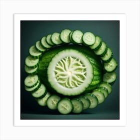 Cucumbers In A Circle 7 Art Print