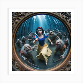 Snow White And The Seven Dwarfs 8 Art Print