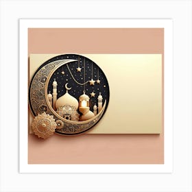 Ramadan Greeting Card 12 Art Print